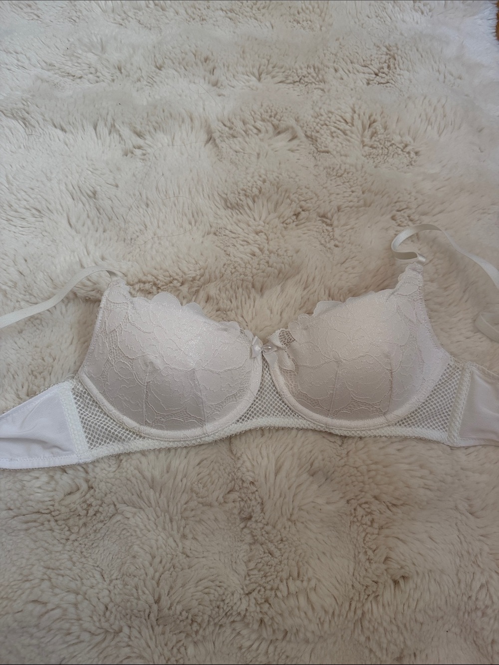 Savage x Fenty Women's Lace Push-Up Bra - White